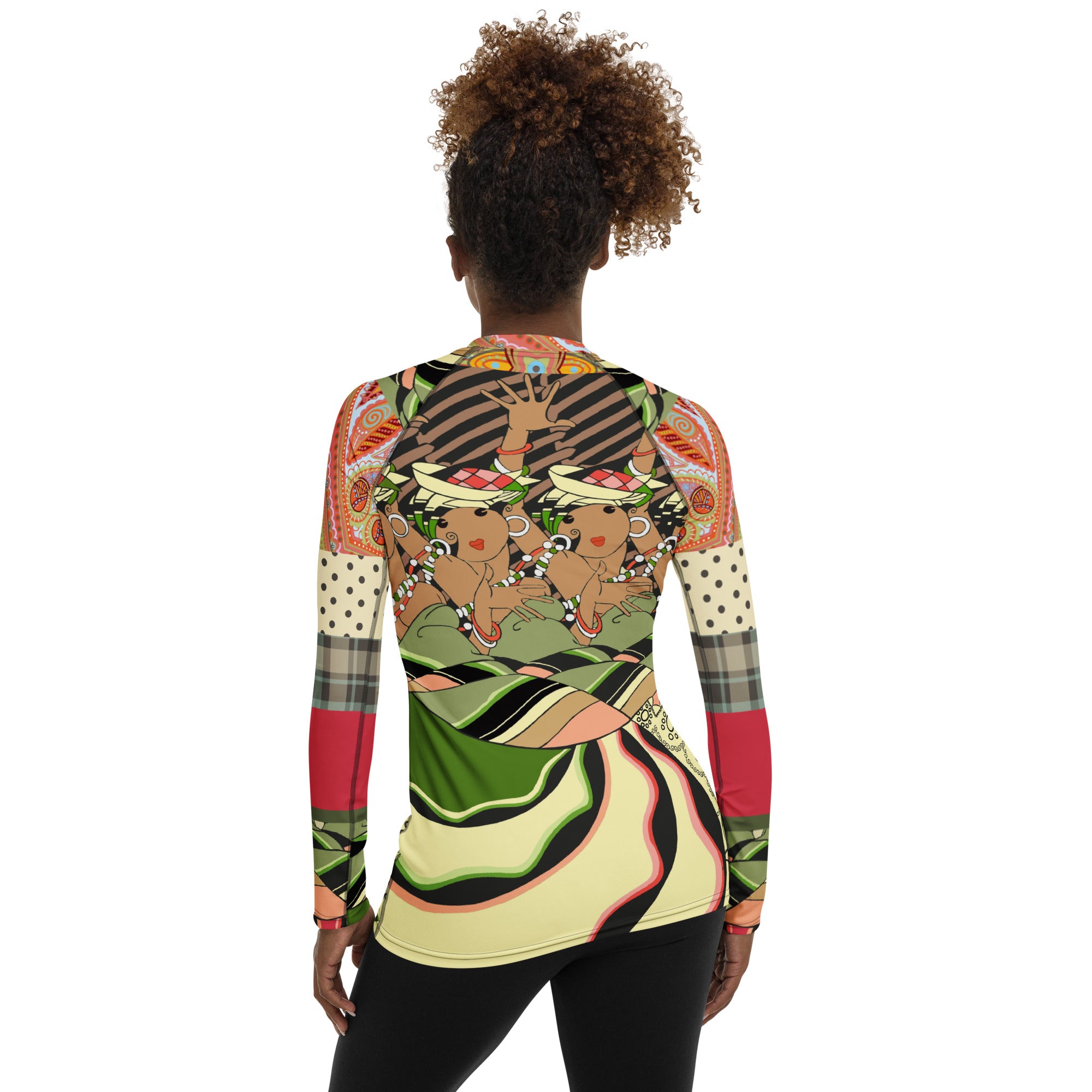 Cancan Girls Vintage Dancer BE Rash Guard