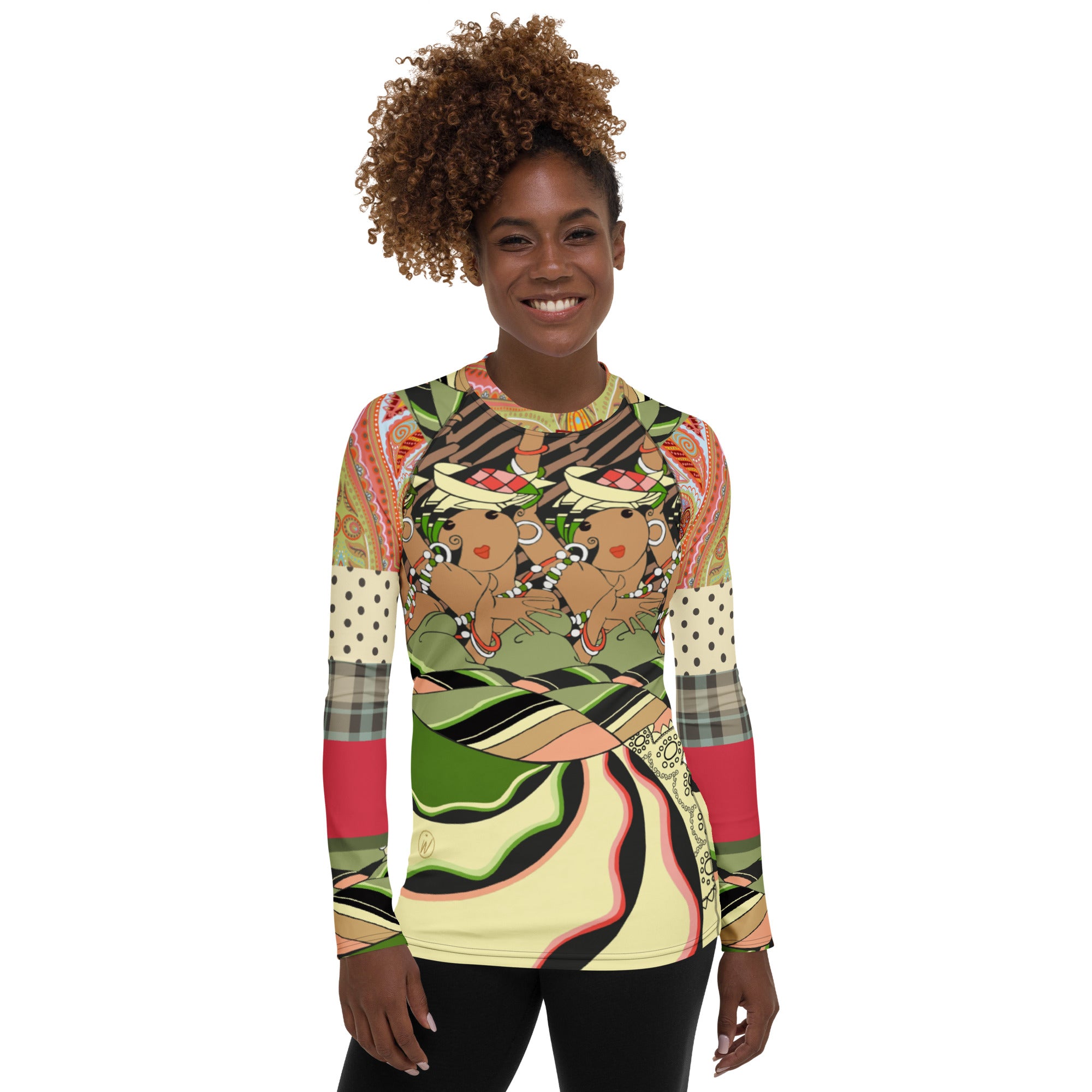 Cancan Girls Vintage Dancer BE Rash Guard