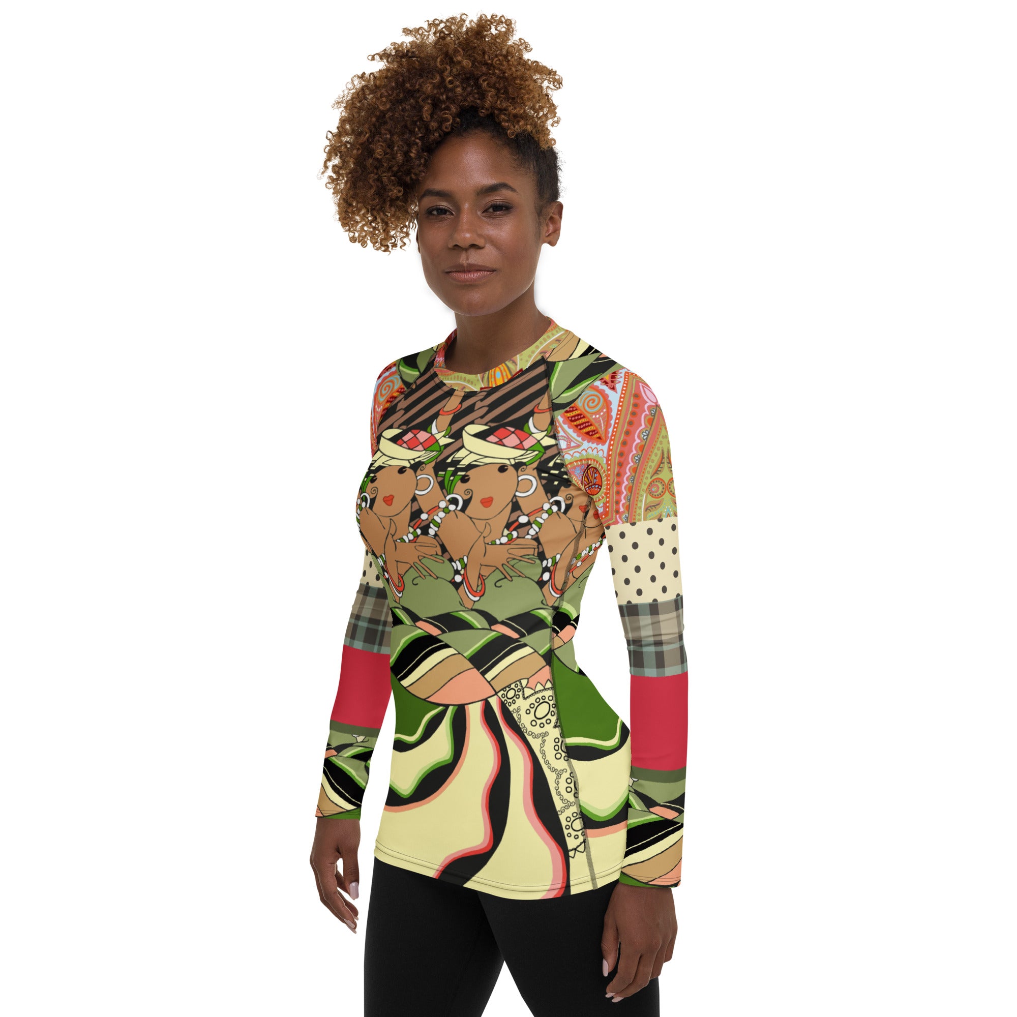 Cancan Girls Vintage Dancer BE Rash Guard