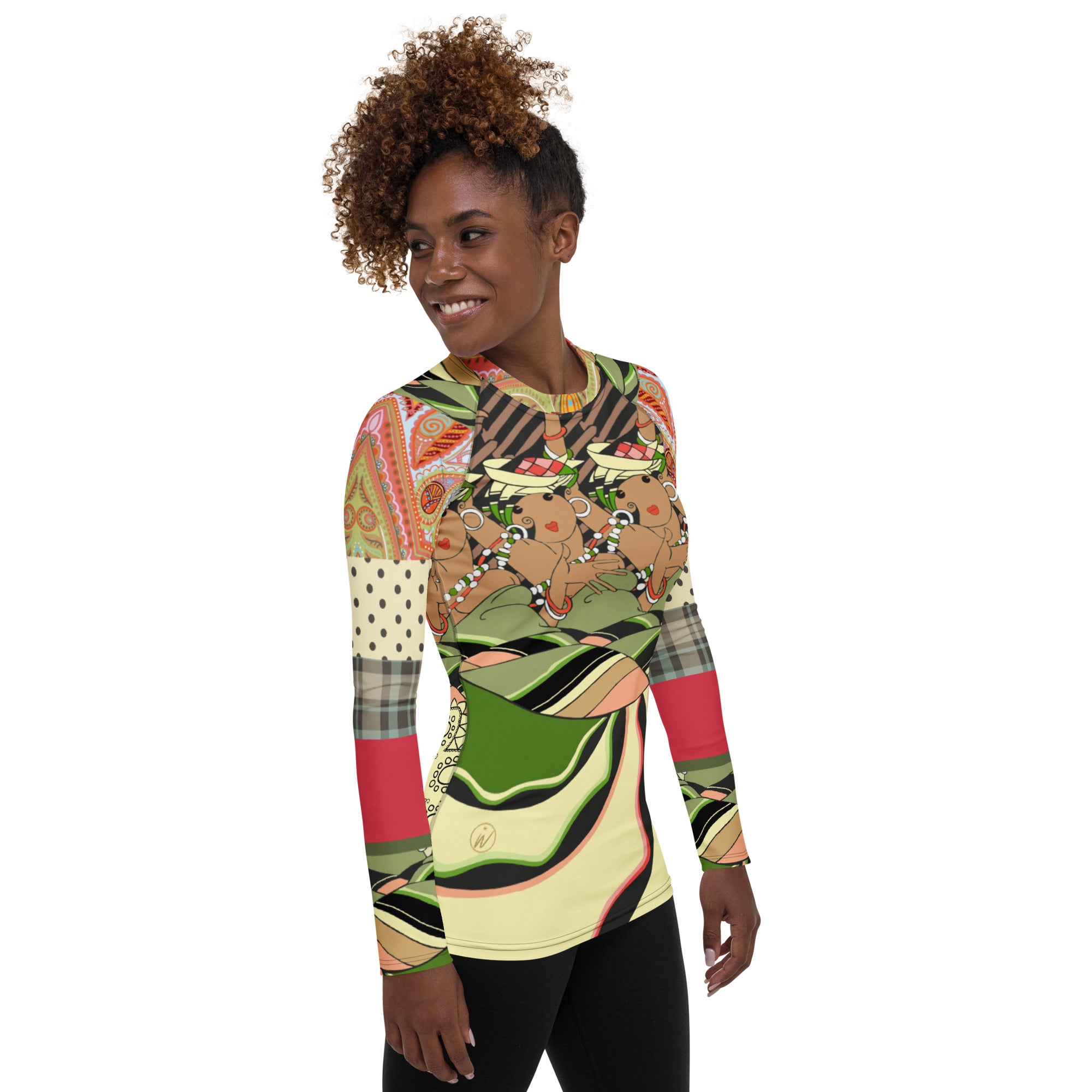 Cancan Girls Vintage Dancer BE Rash Guard