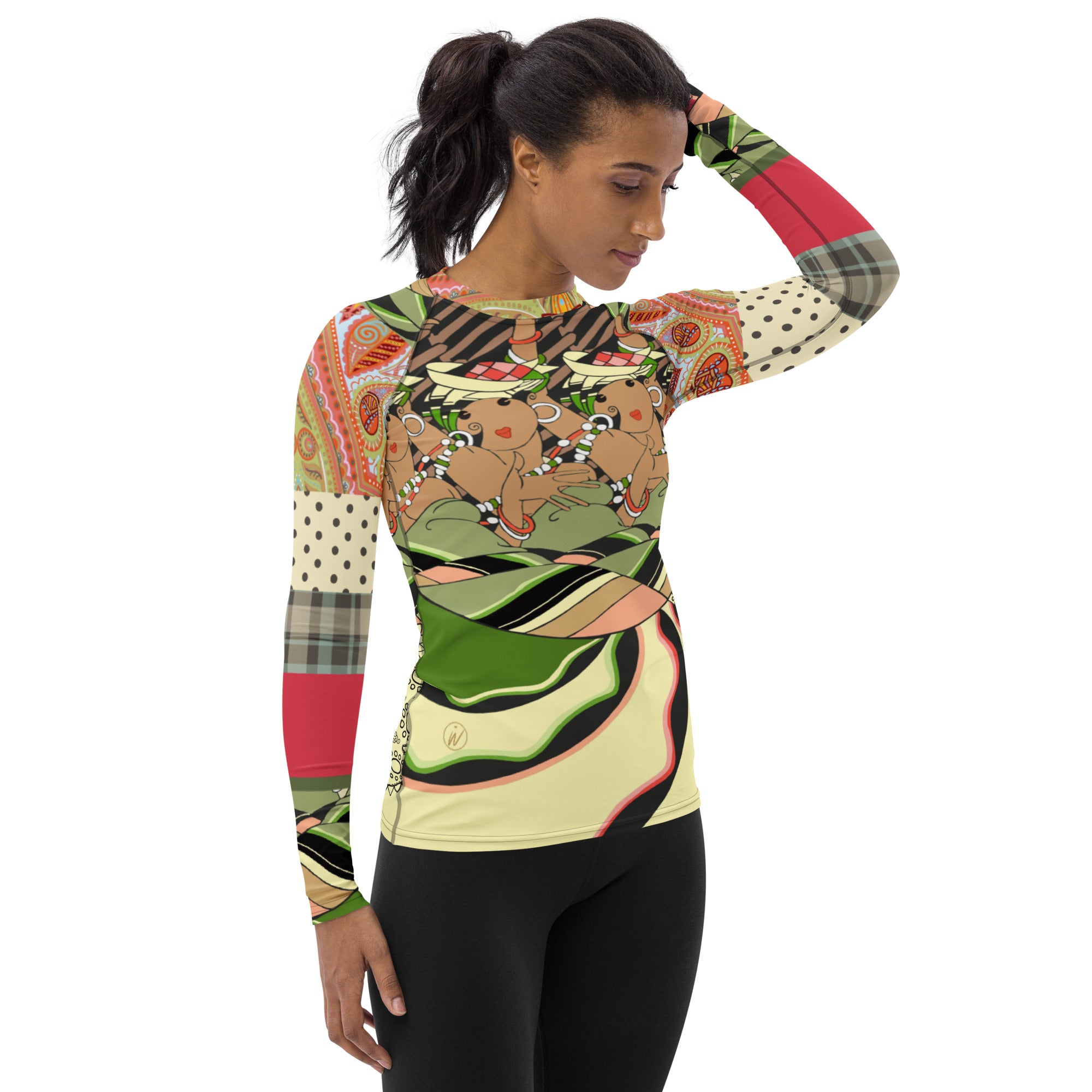 Cancan Girls Vintage Dancer BE Rash Guard