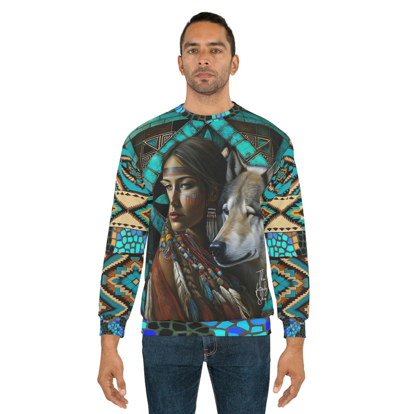 Buffalo Calf Road Girl Warrior Unisex Sweatshirt
