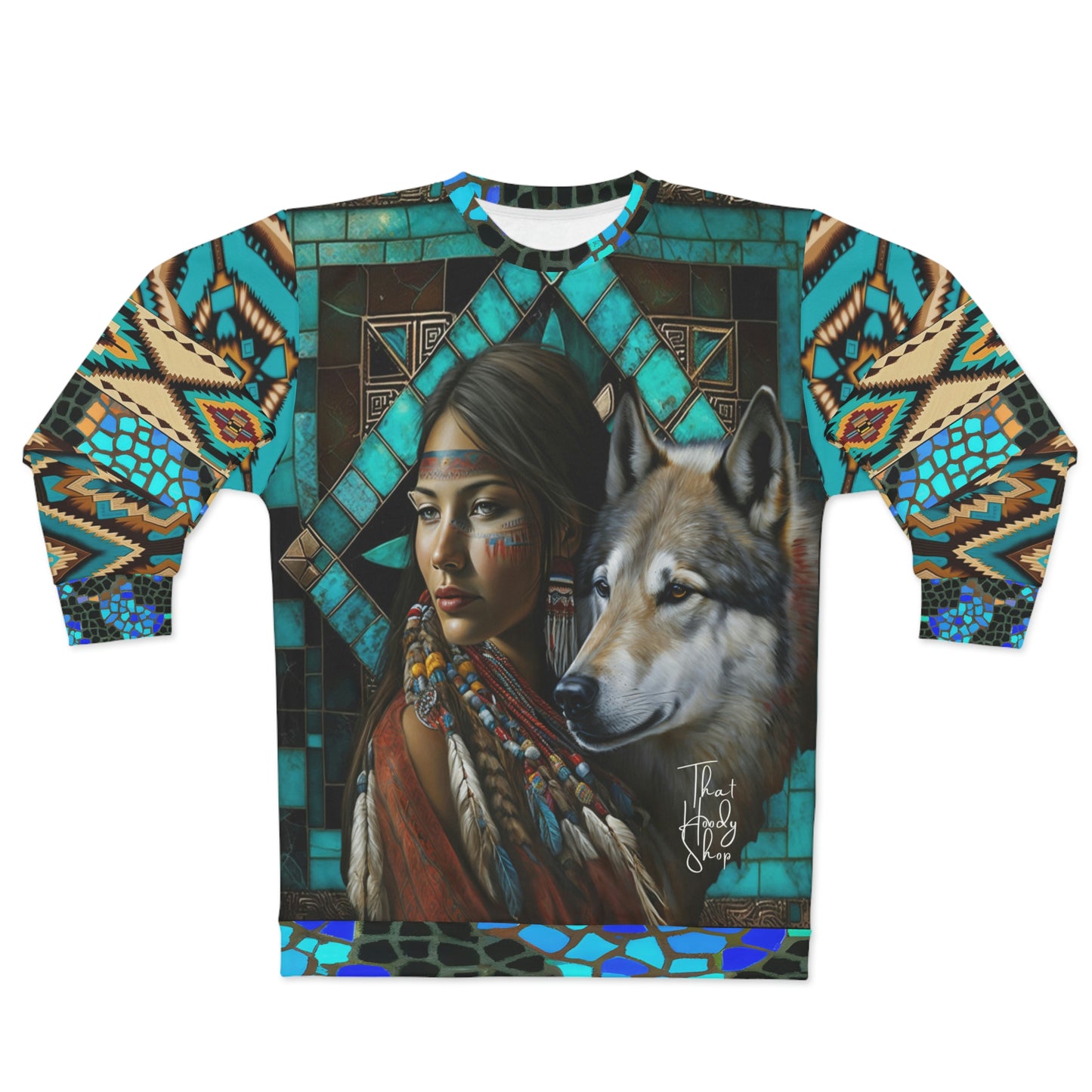 Buffalo Calf Road Girl Warrior Unisex Sweatshirt