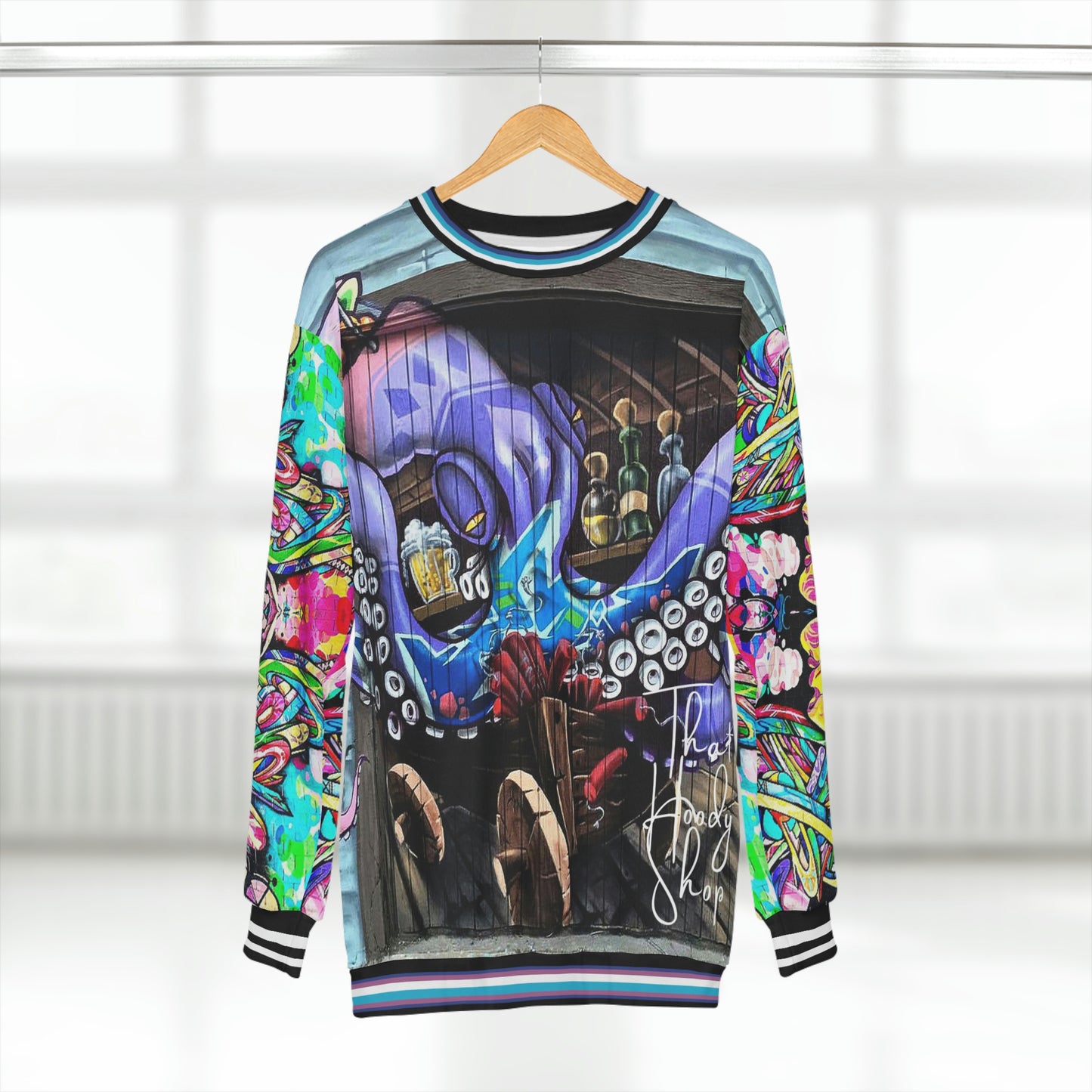 Happy Hour Octopus Graffiti Unisex Sweatshirt