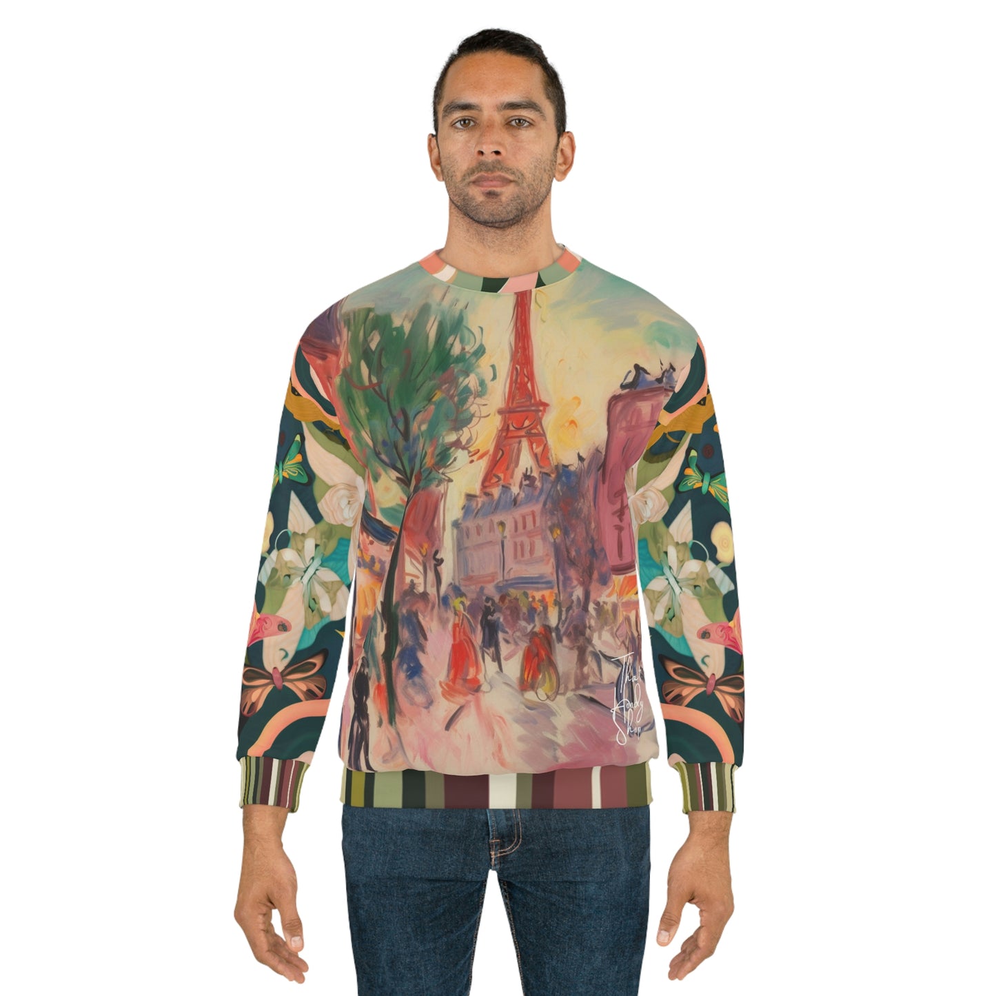 Vintage Paris Cityscape Unisex Sweatshirt