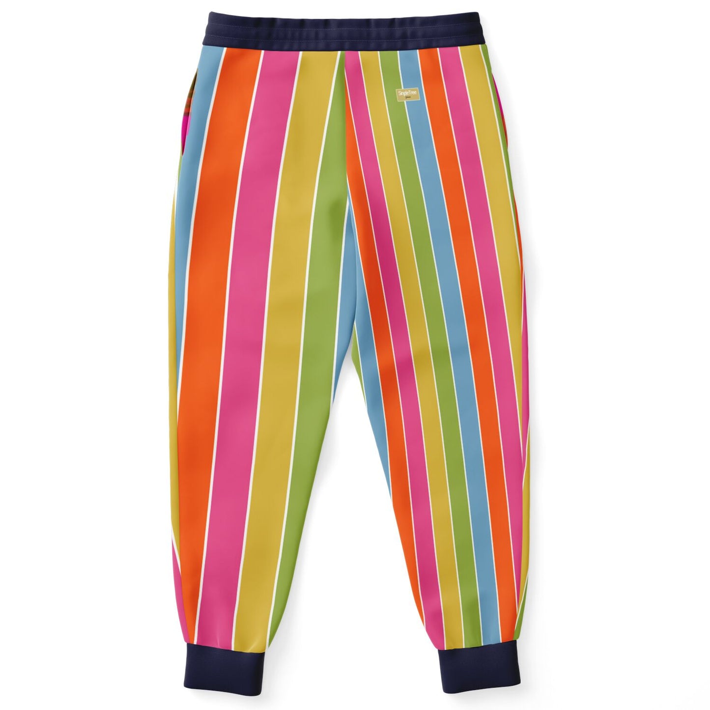 Spring Rain Rugby Stripe Eco-Poly Unisex Joggers