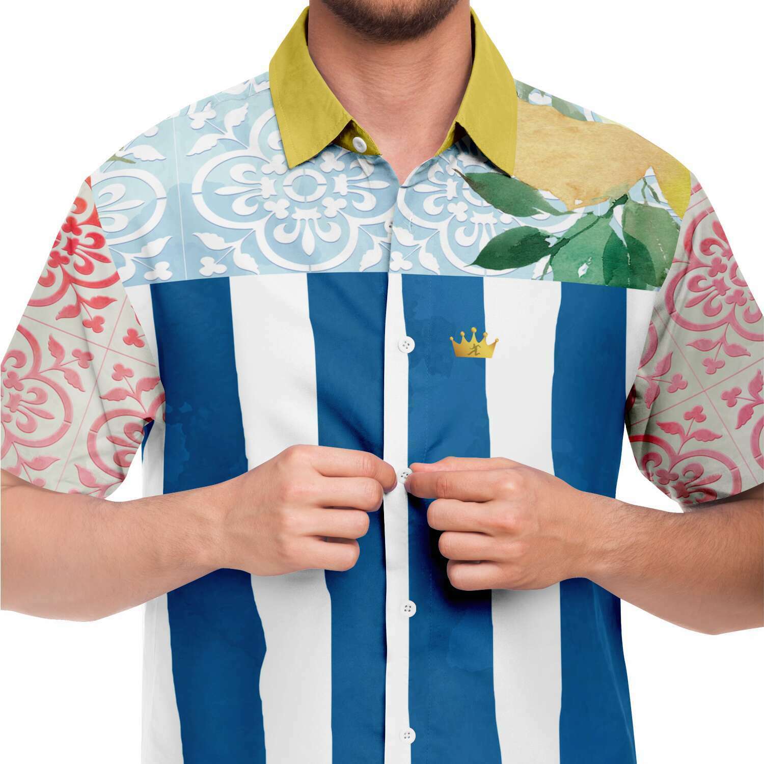 Lemony-Fresh S/S Button Down Shirt