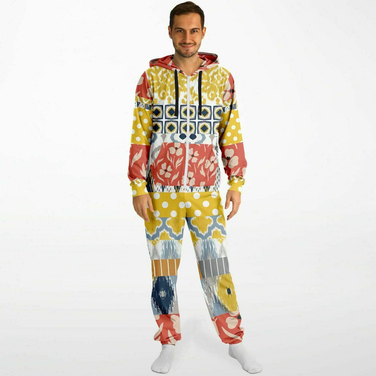 Mameluco polar unisex con patchwork floral de Tallulah Bankhead