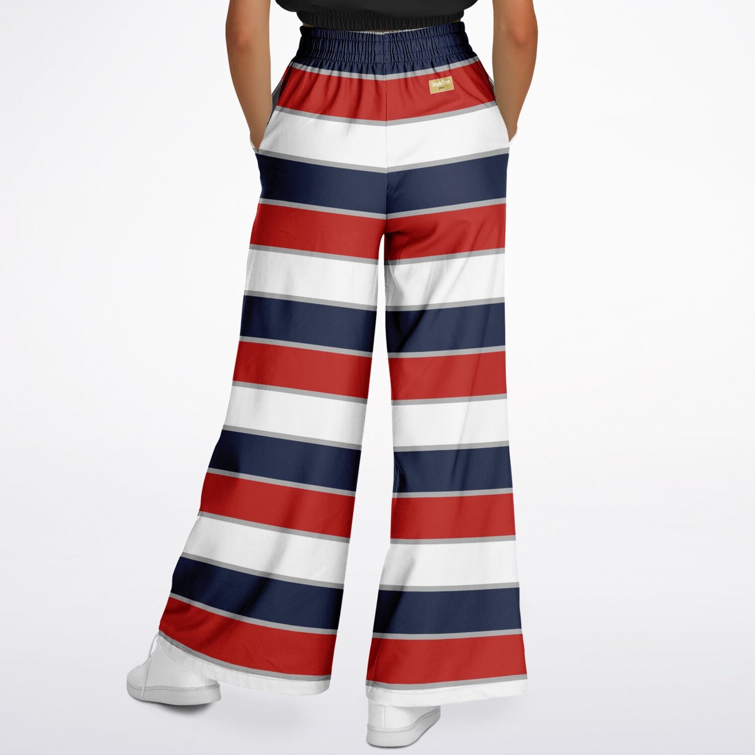 Liberty Rugby Stripes Eco-Poly Wide Leg Pants