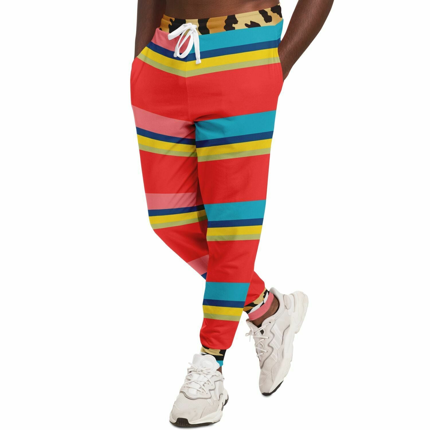 South Beach Rugby Stripe Eco-Poly Unisex Joggers