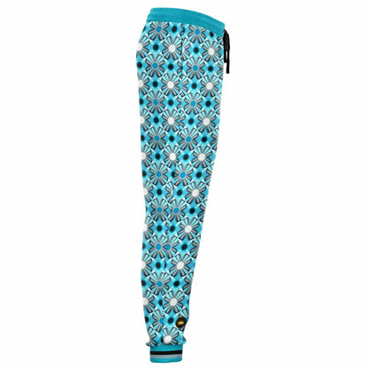 Joggers unisex de poliéster ecológico Blue Daisy Hippie Brigade 