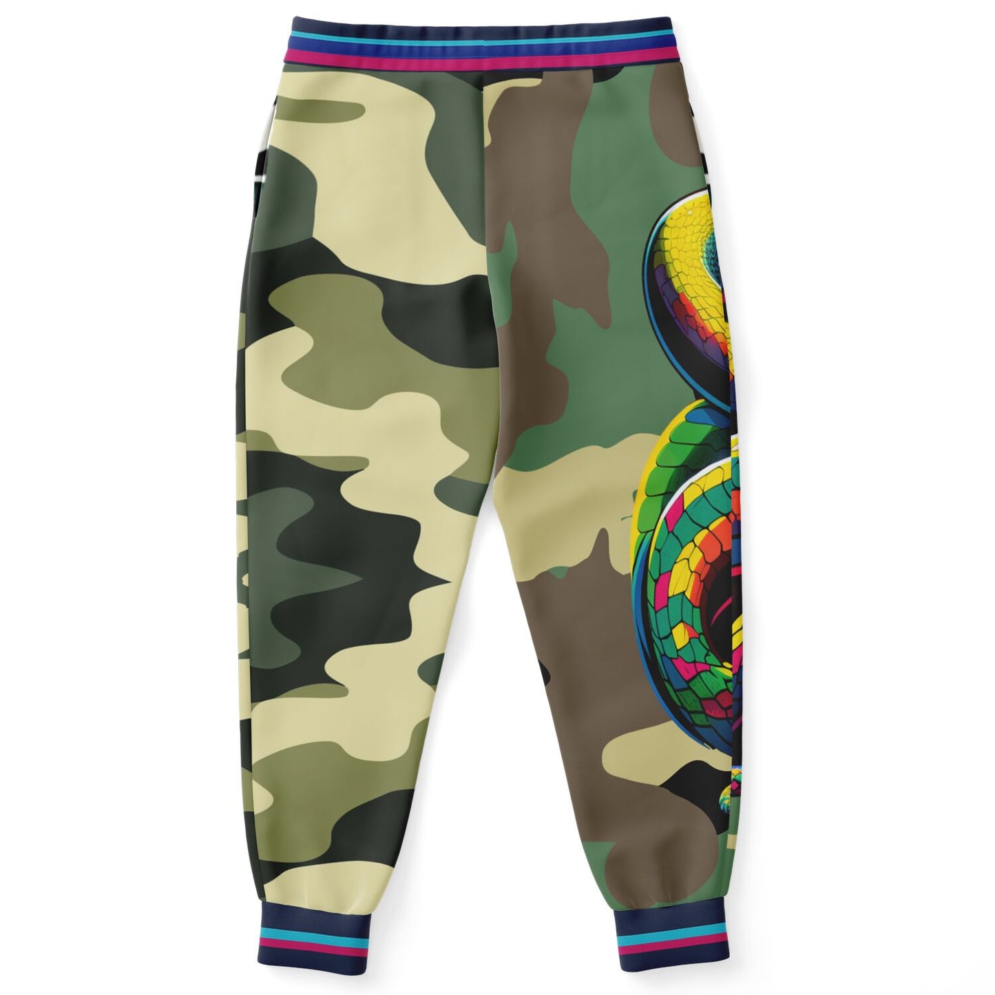 Serpent Says Green Eco-Poly Camo Unisex Joggers