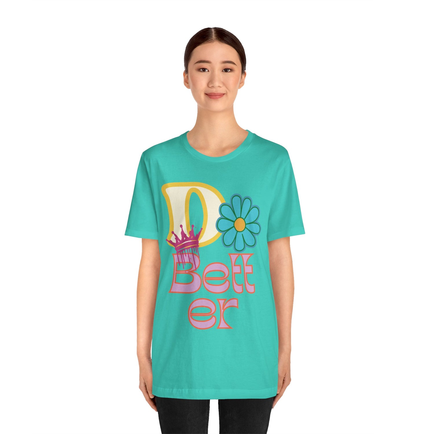 Do Better Hippie Vibe Floral Short Sleeve Tee