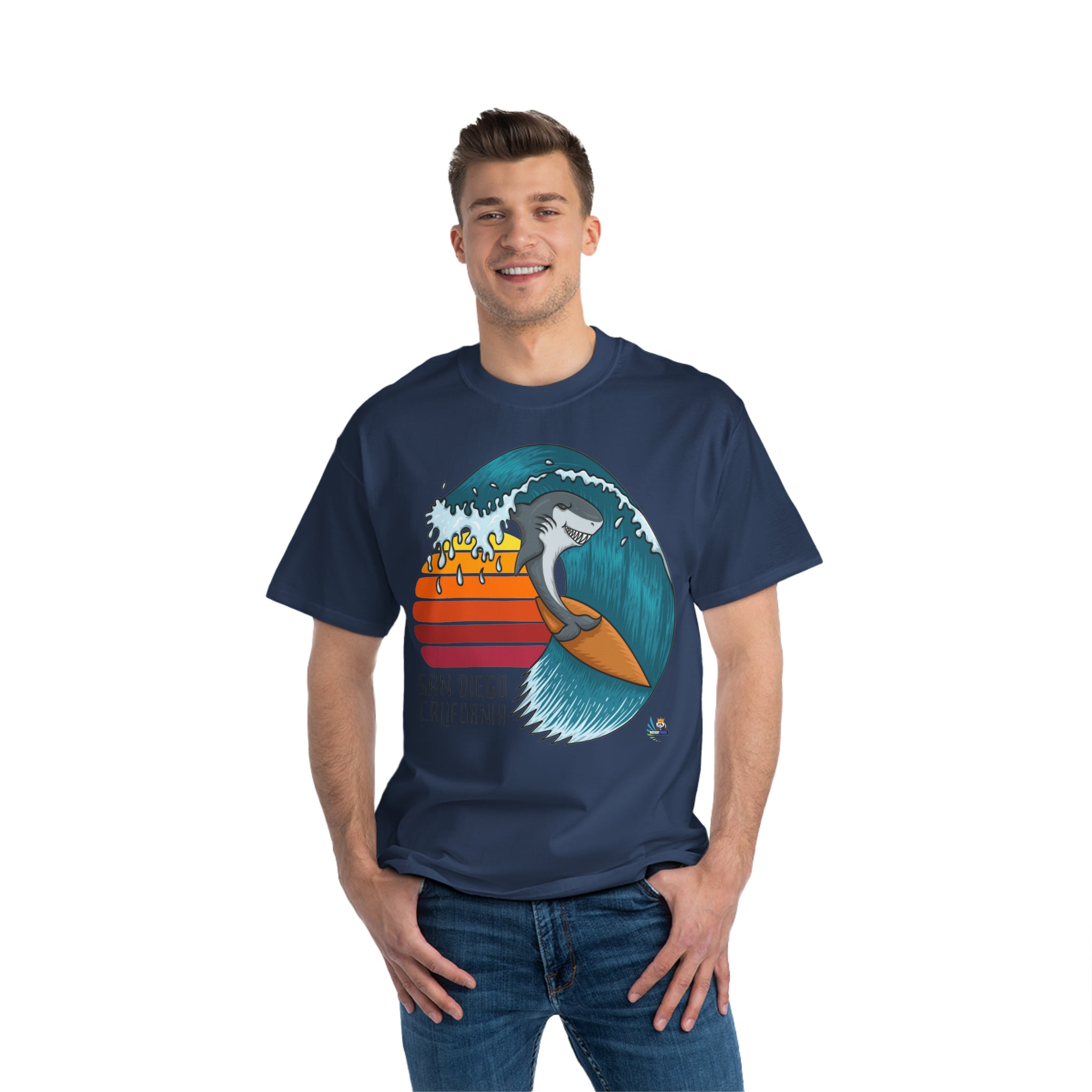 Camiseta de peso pesado Surf San Diego