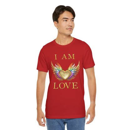 I am Love Angel Wings Short Sleeve Tee