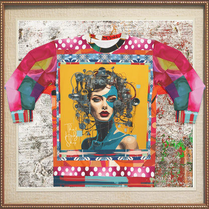 The Hybrid - Girl Machina in Yellow Unisex Sweatshirt (Gold Label)