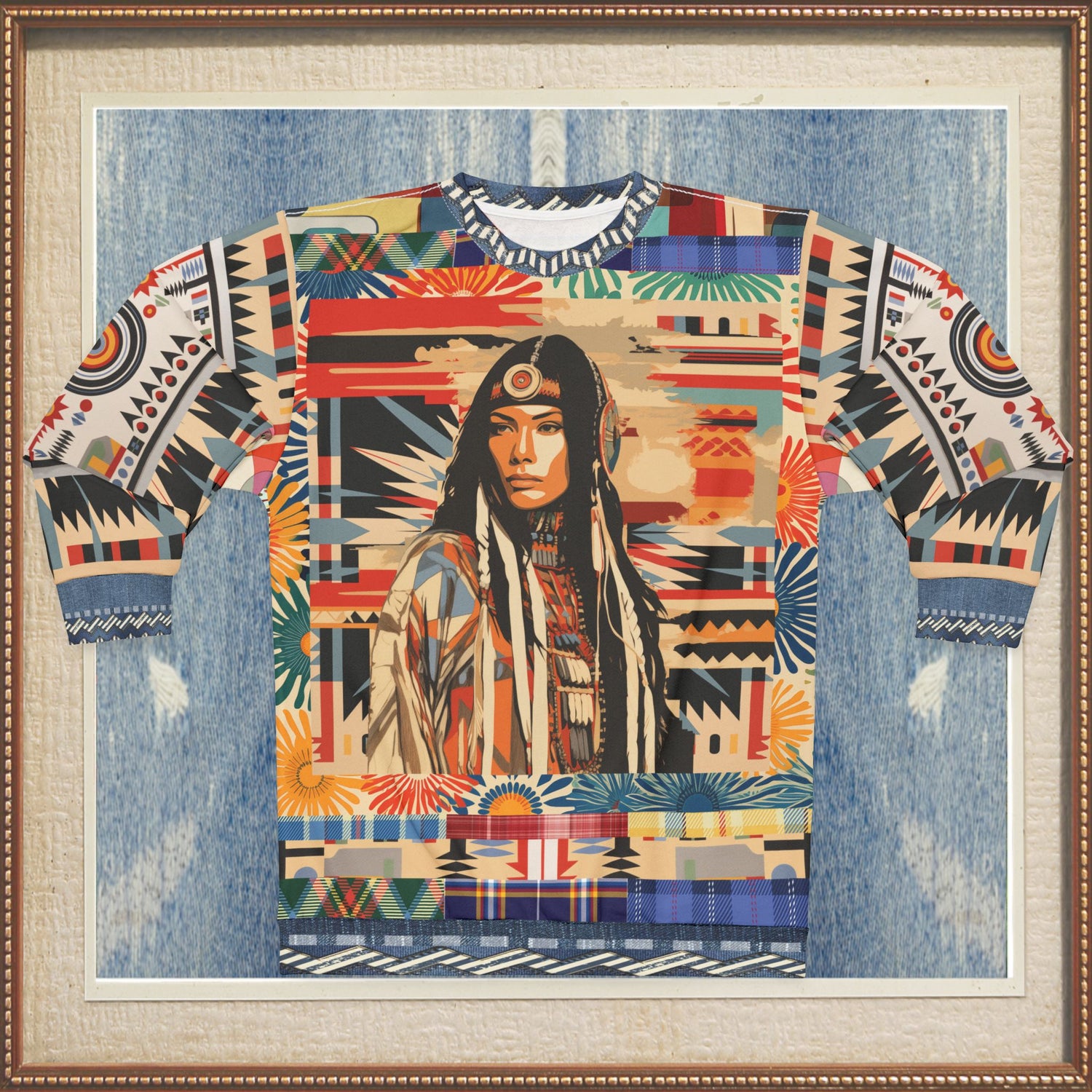 Lakota Woman - Native American Unisex Sweatshirt (Gold Label)