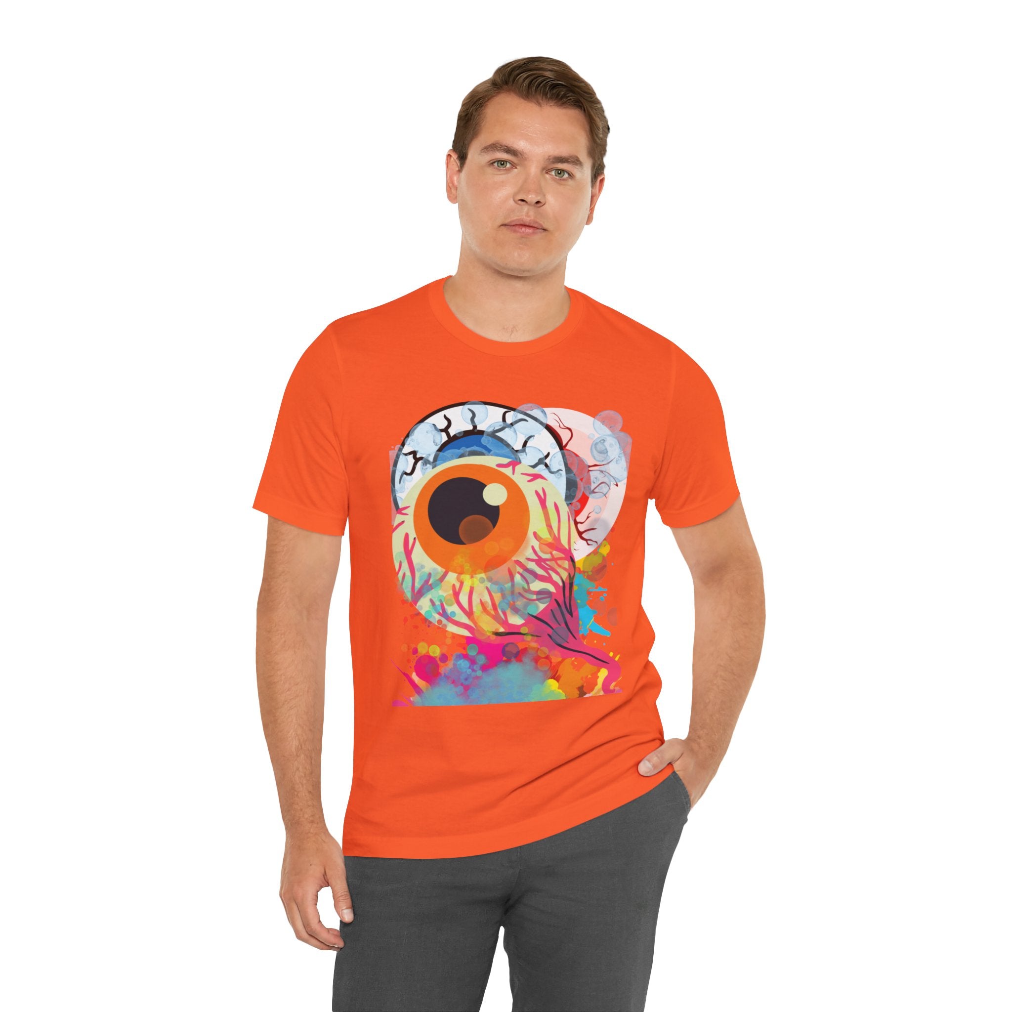 Eyes in Abstract Unisex Short Sleeve Tee