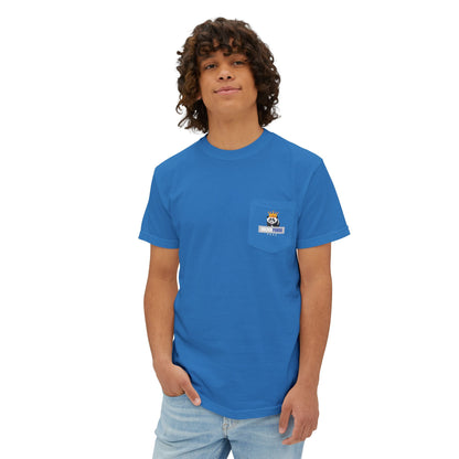 California Dreamin Ocean Wave Stripe Heavyweight Unisex Pocket T-Shirt