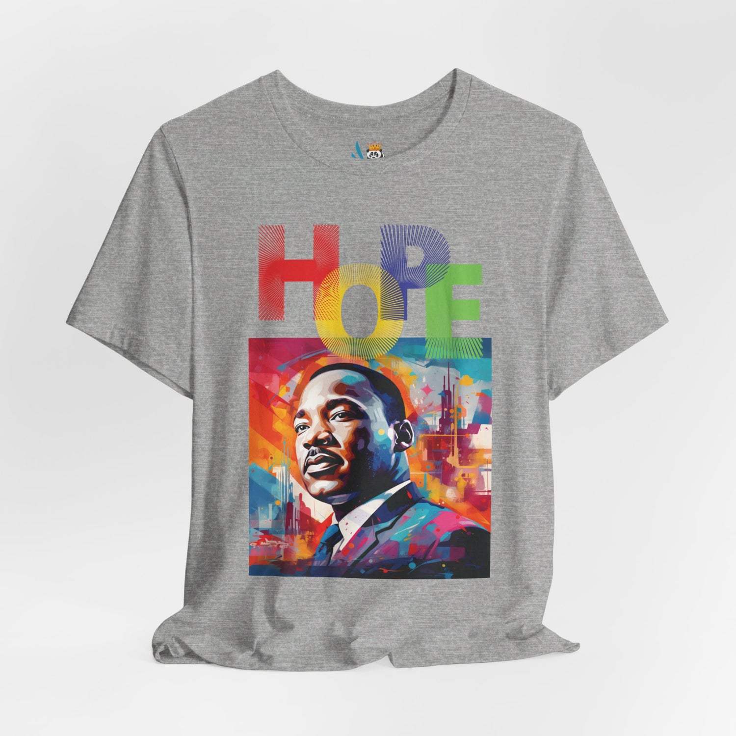 MLK Jr Hope Graffiti Art Unisex Short Sleeve Tee