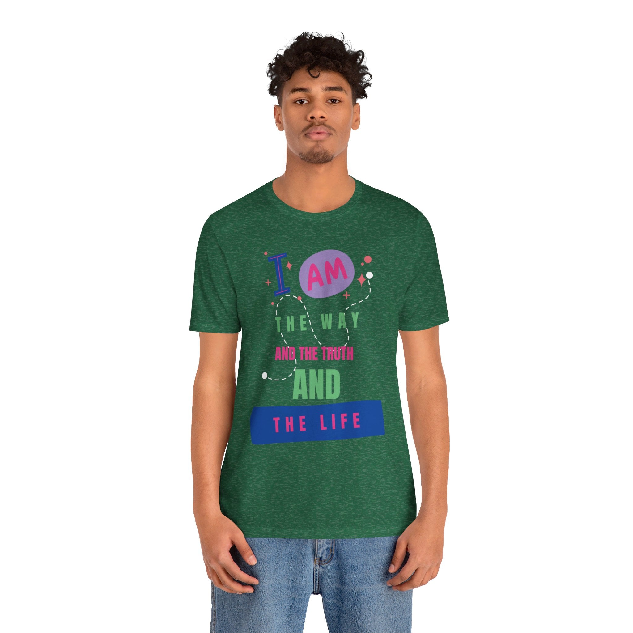 I Am the Way Faith-Based Unisex Short Sleeve Tee