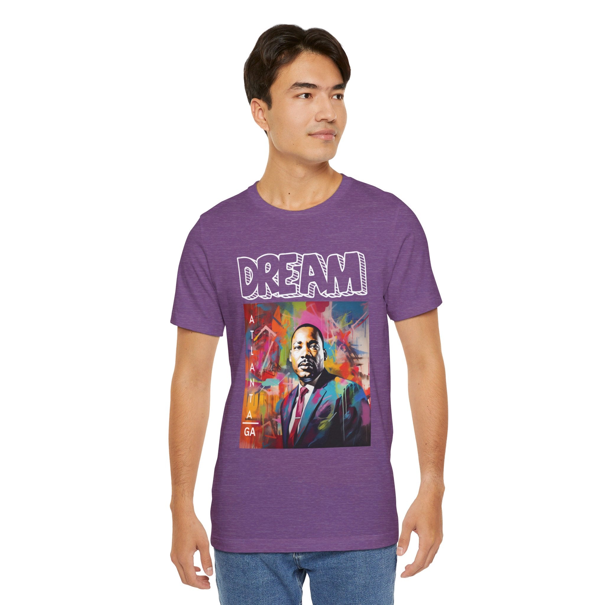 MLK Jr Dream Graffiti Art Unisex Short Sleeve Tee