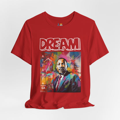 MLK Jr Dream Graffiti Art Unisex Short Sleeve Tee