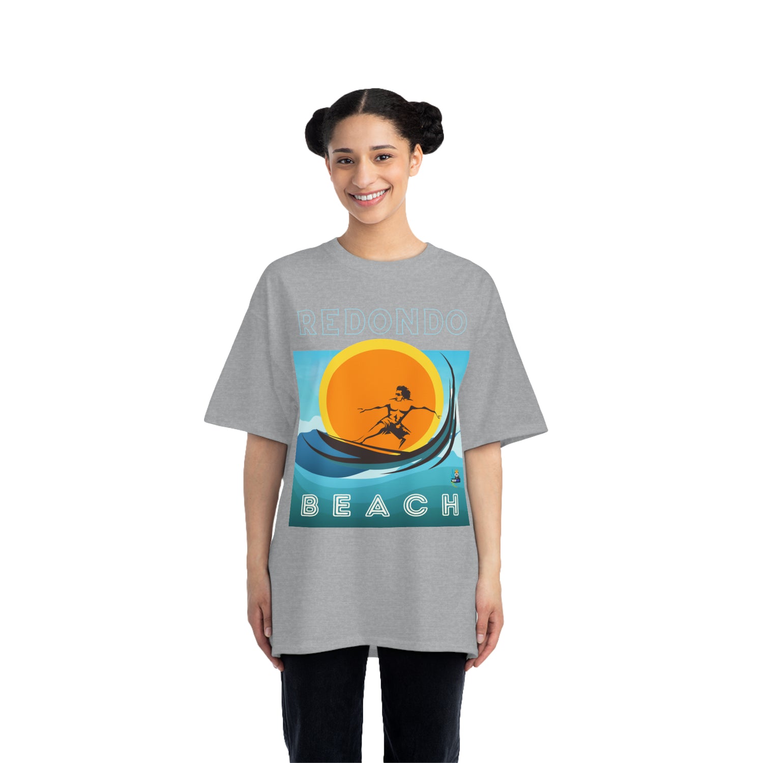 Camiseta de peso pesado Surf Redondo Beach