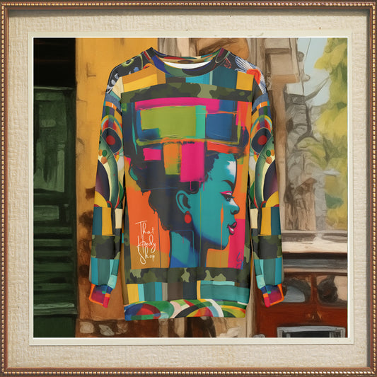 Unfocused Mind Abstract Colorblock Unisex Sweatshirt