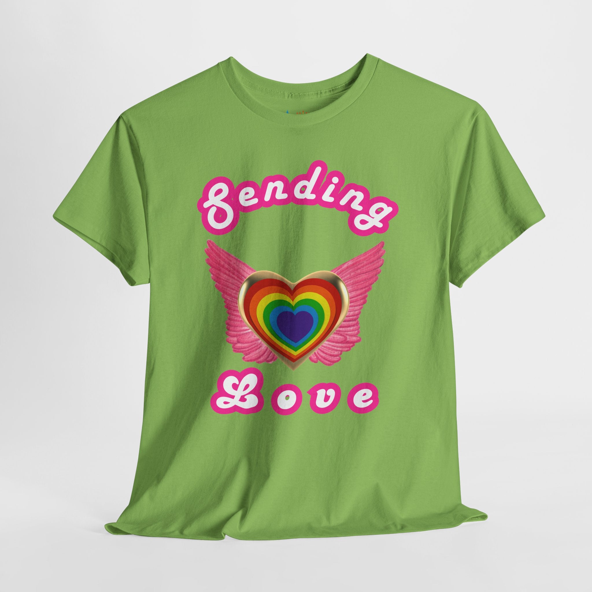 Sending Love Inspirational Heavyweight Unisex Tee