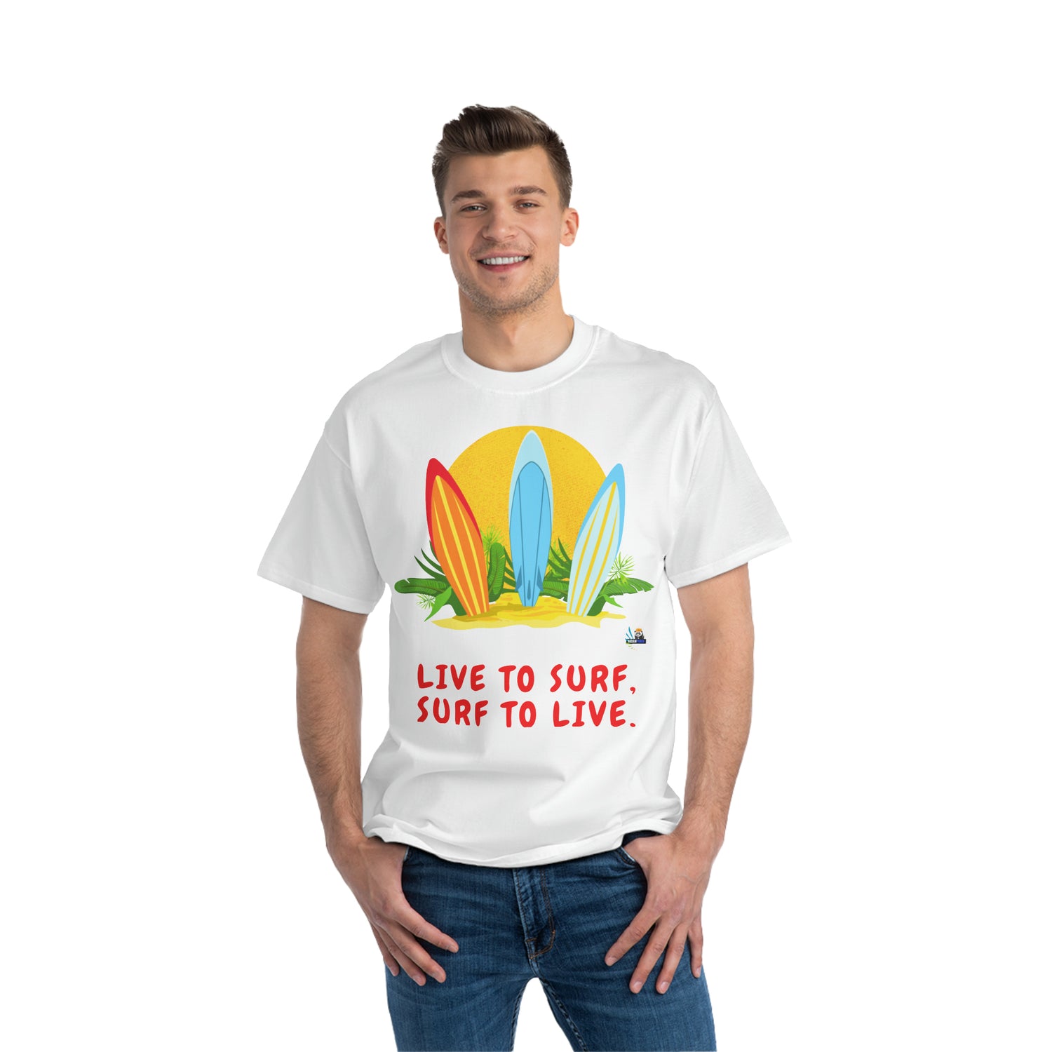 Live to Surf Unisex Heavyweight Tee