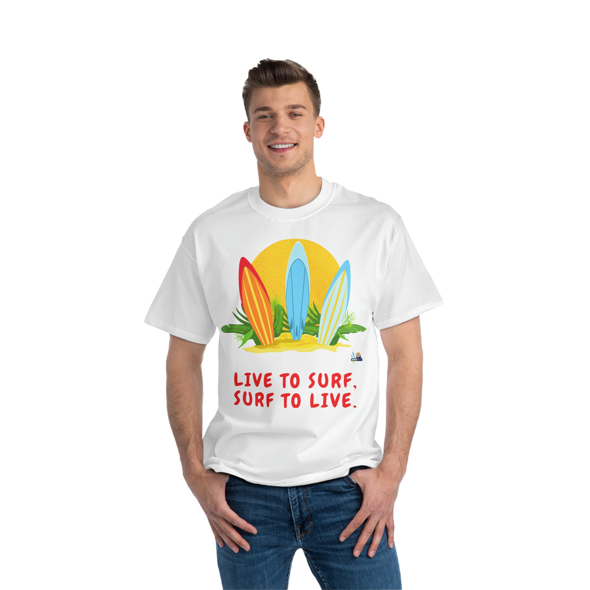 Live to Surf Unisex Heavyweight Tee