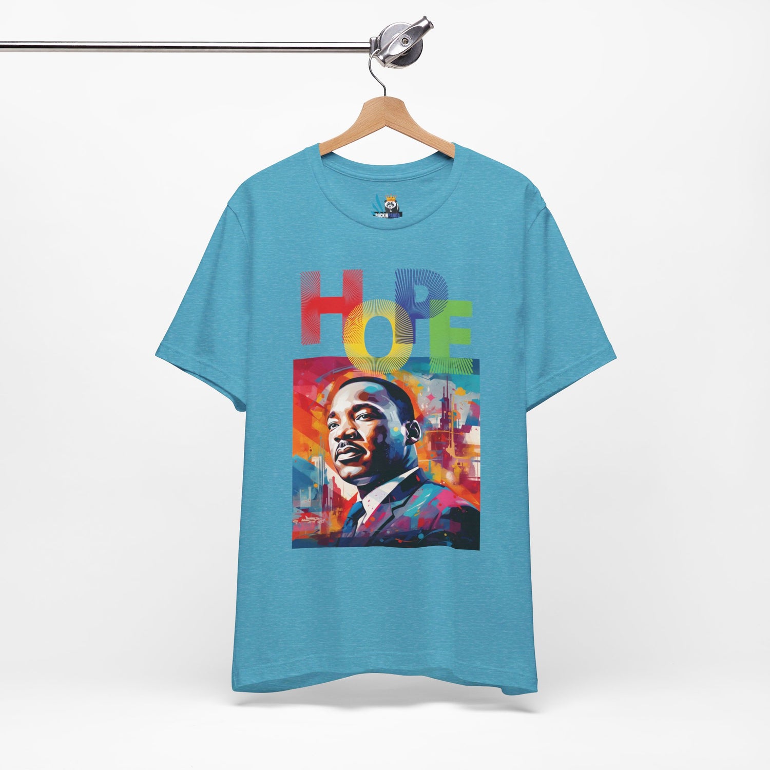 MLK Jr Hope Graffiti Art Unisex Short Sleeve Tee