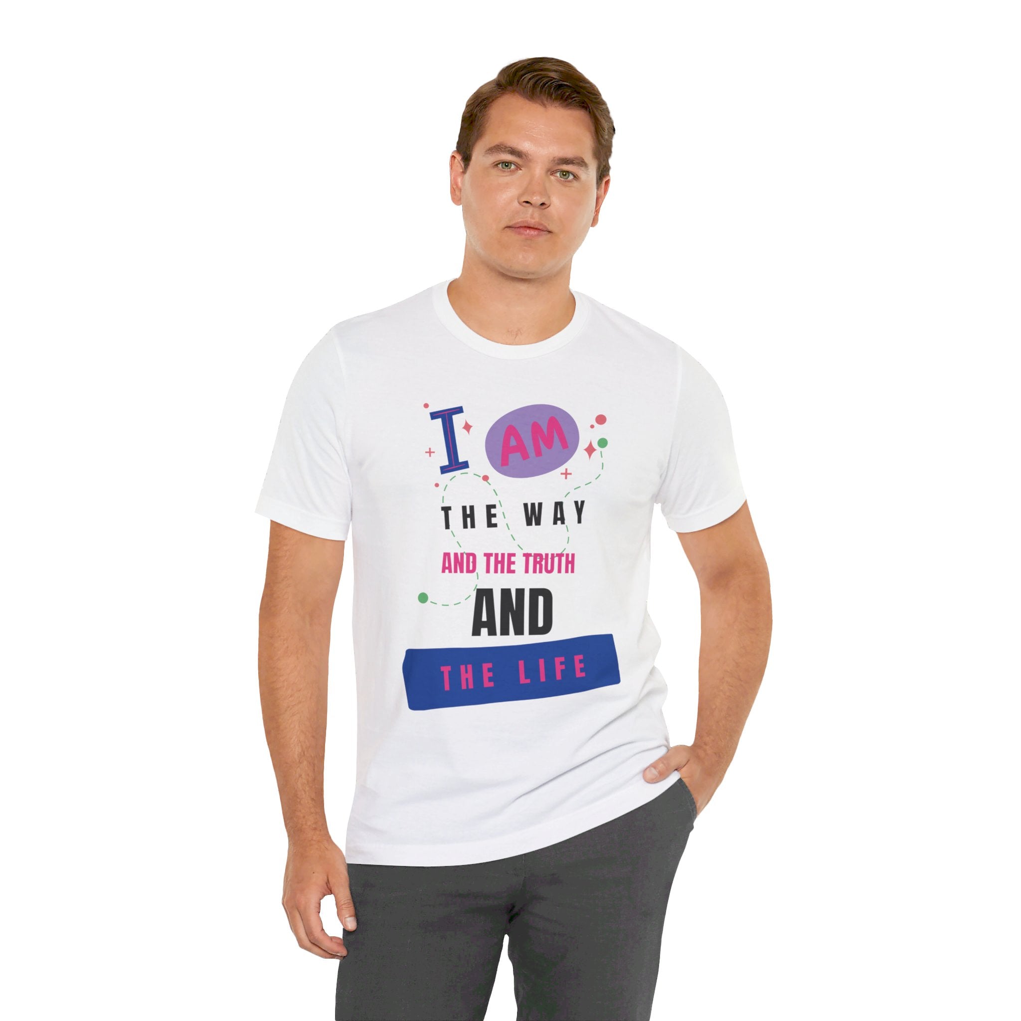 I Am the Way Faith-Based Unisex Short Sleeve Tee