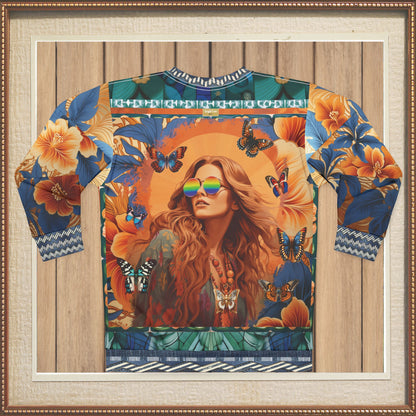 California Dreaming - Hippie Girl Unisex Sweatshirt (Gold Label)