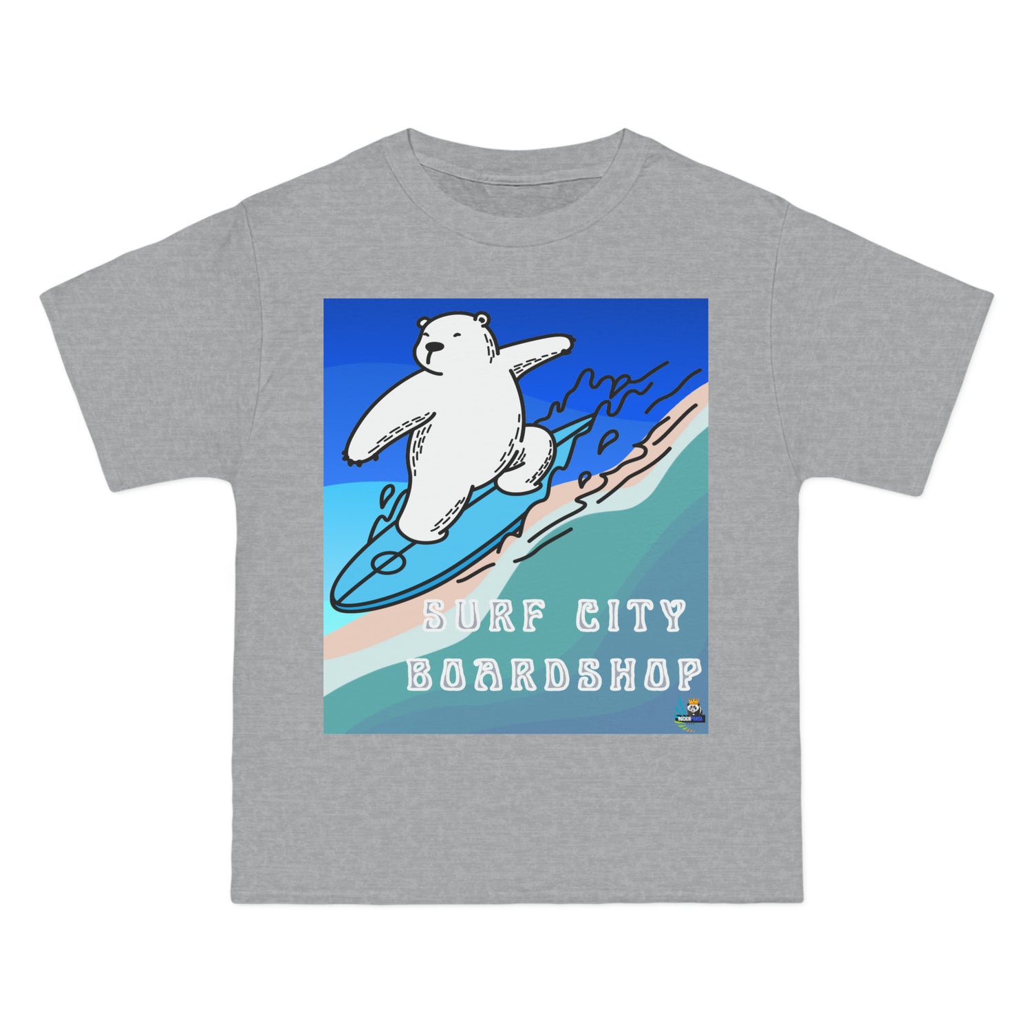 Surf City Boardshop Polar Bear Mascot Unisex Heavyweight Tee