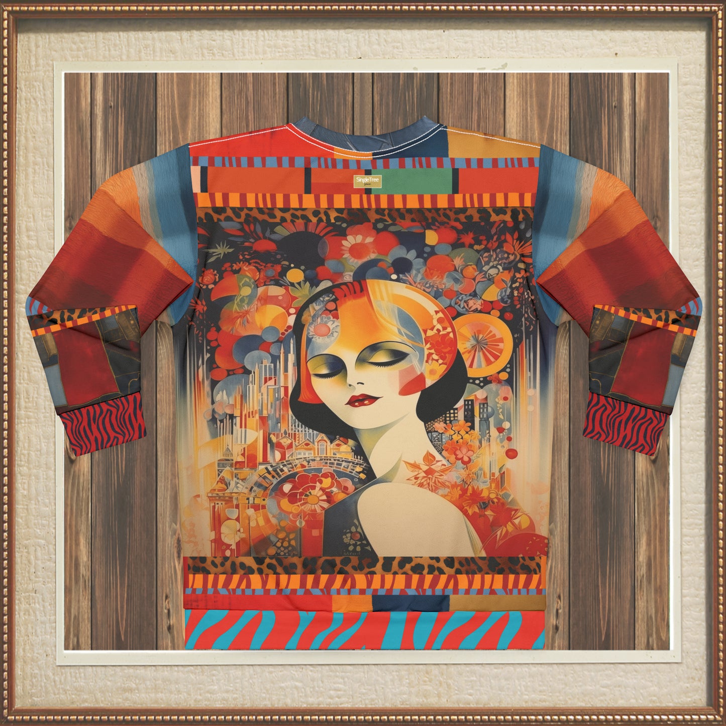 French Girl of the Deco Pop Art Unisex Sweatshirt