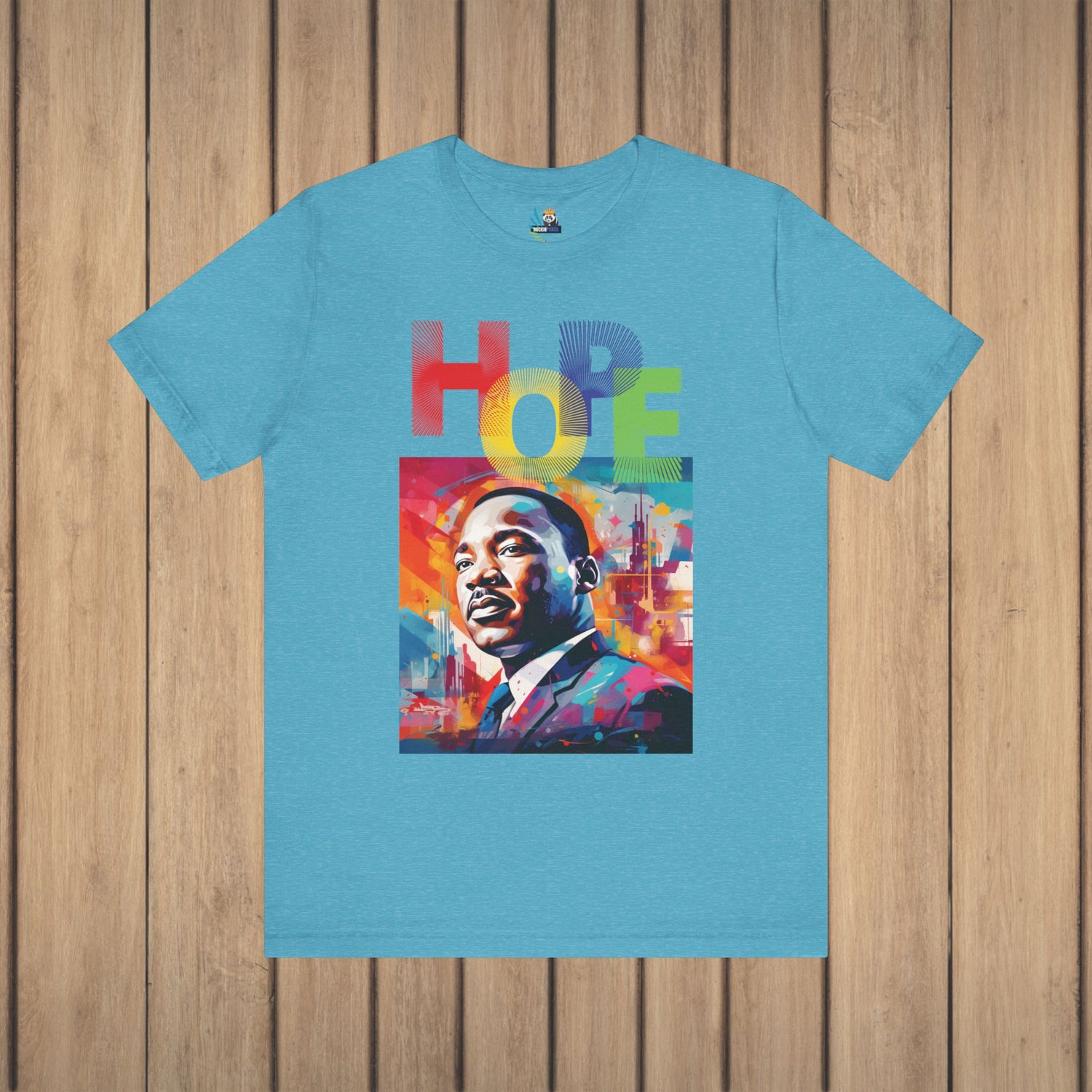 MLK Jr Hope Graffiti Art Unisex Short Sleeve Tee