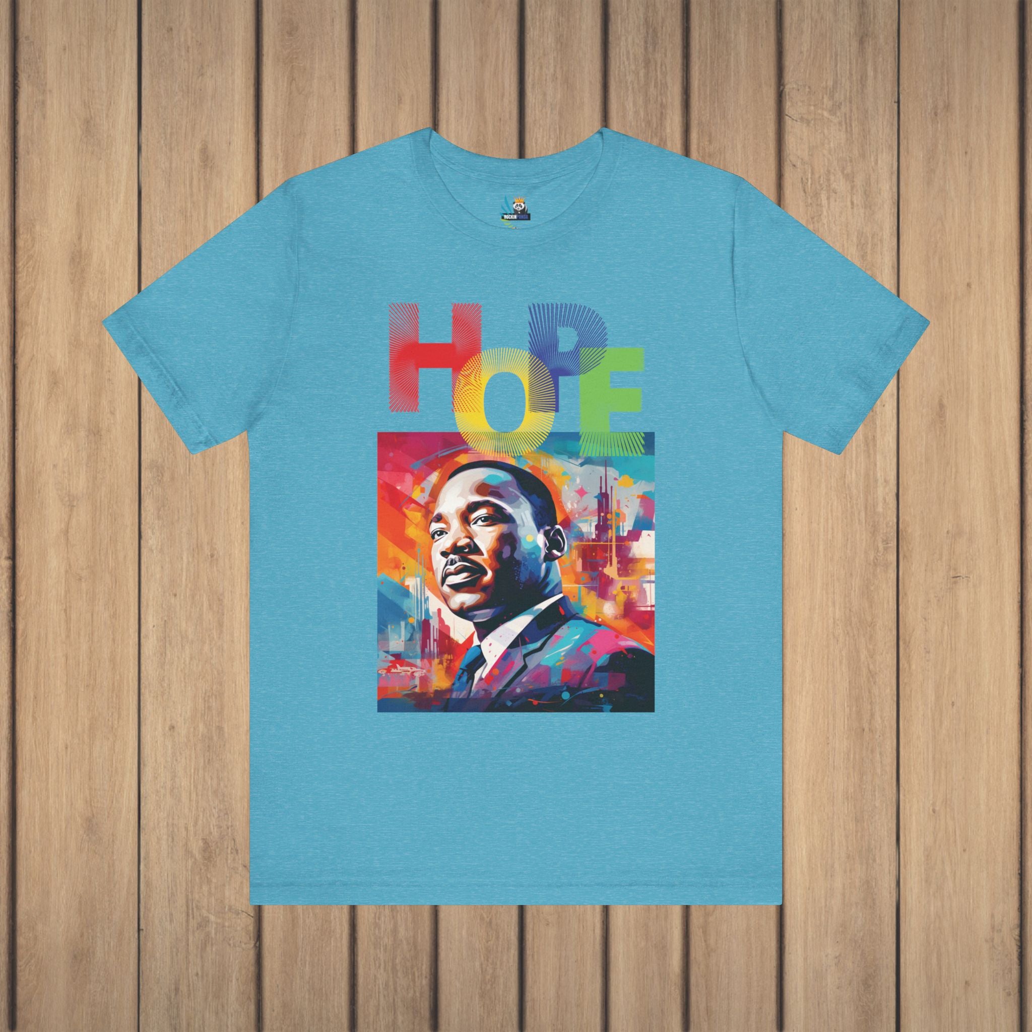 MLK Jr Hope Graffiti Art Unisex Short Sleeve Tee