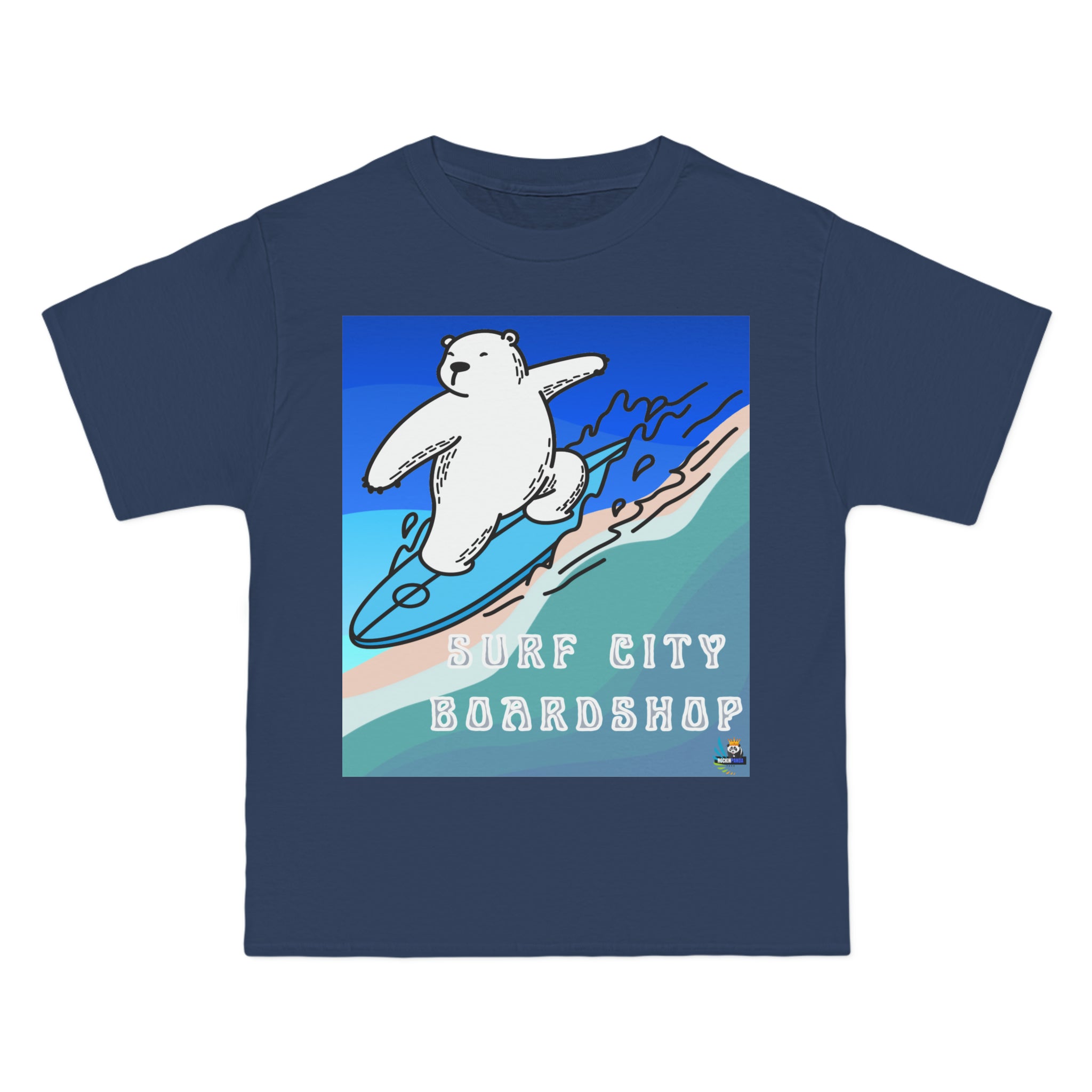 Surf City Boardshop Polar Bear Mascot Unisex Heavyweight Tee