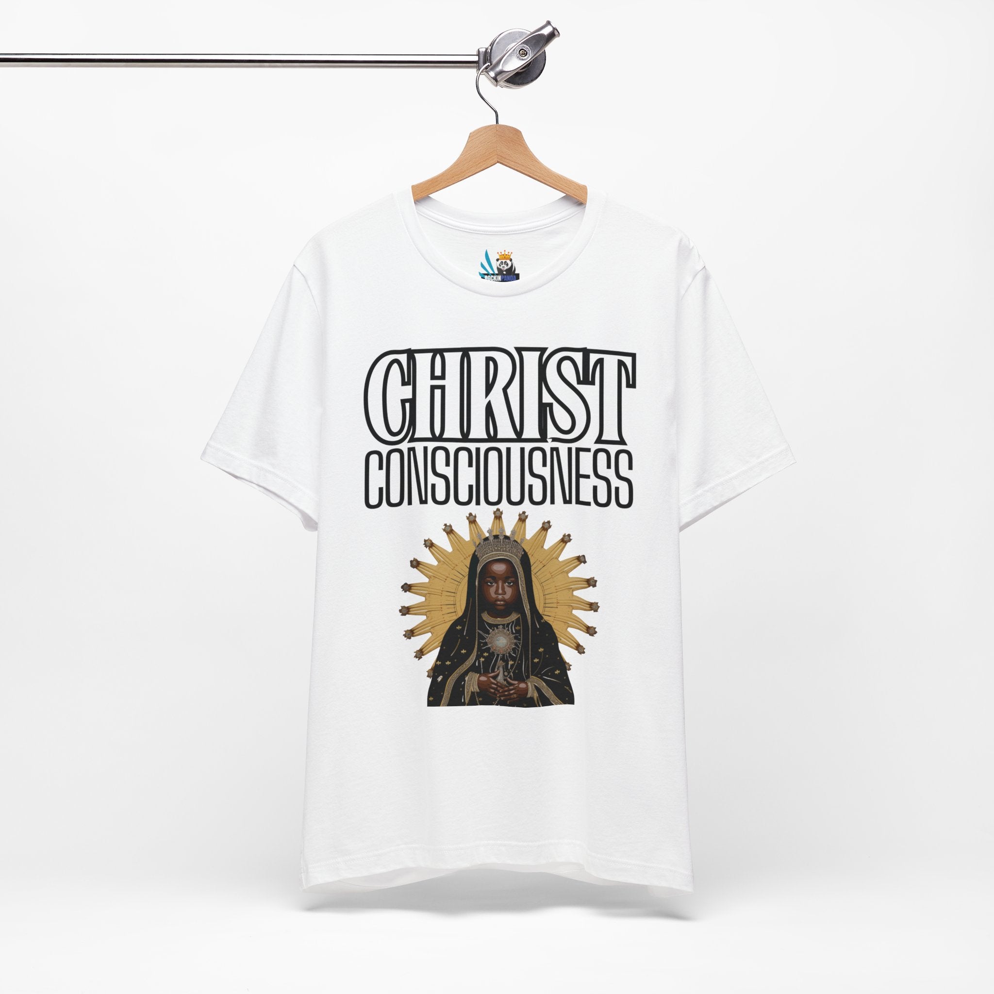 Christ Consciousness - Black Baby Jesus Unisex Short Sleeve Tee