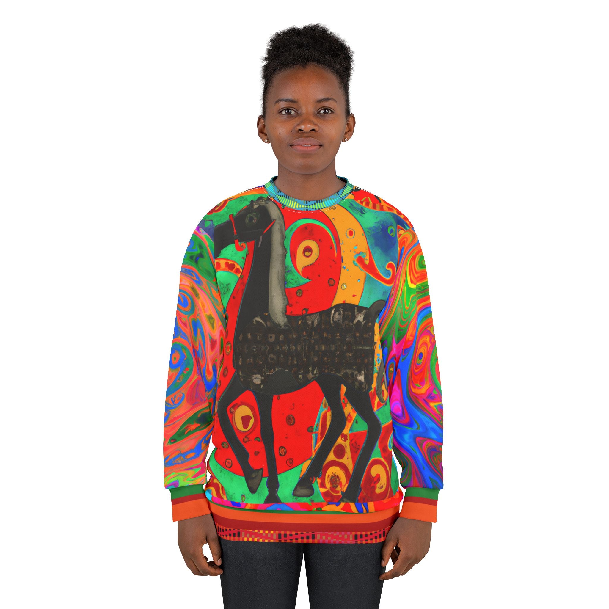 Sudadera unisex King Maximillian Horsey Pop Art