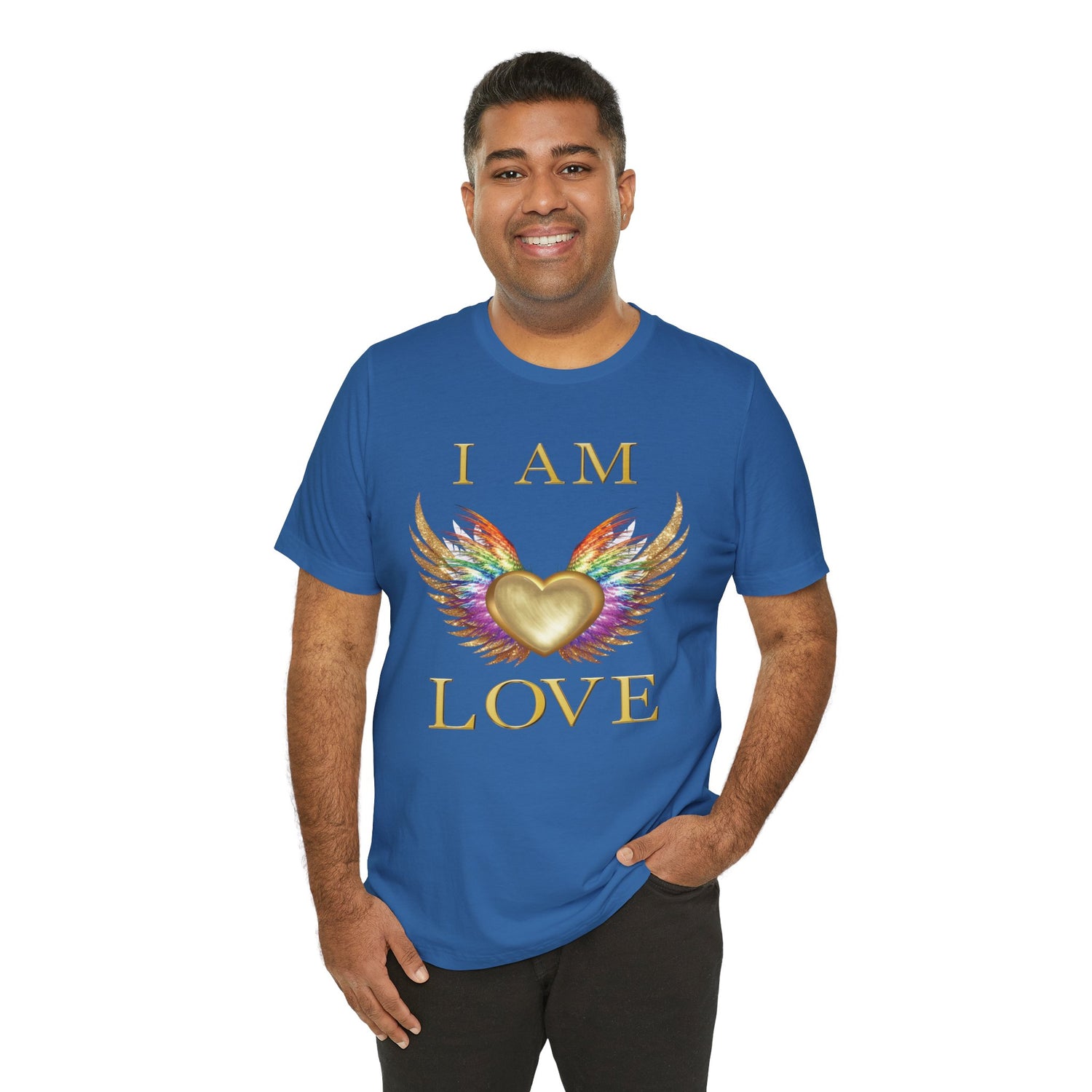 I am Love Angel Wings Short Sleeve Tee