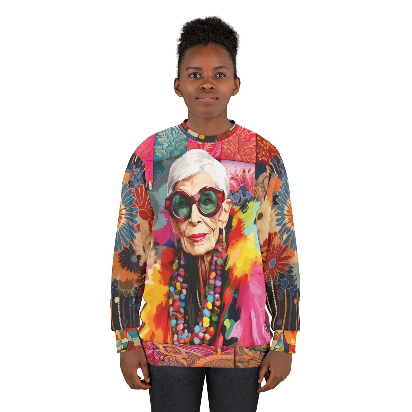 The Boa in Me Patchwork Print Unisex Sweatshirt
