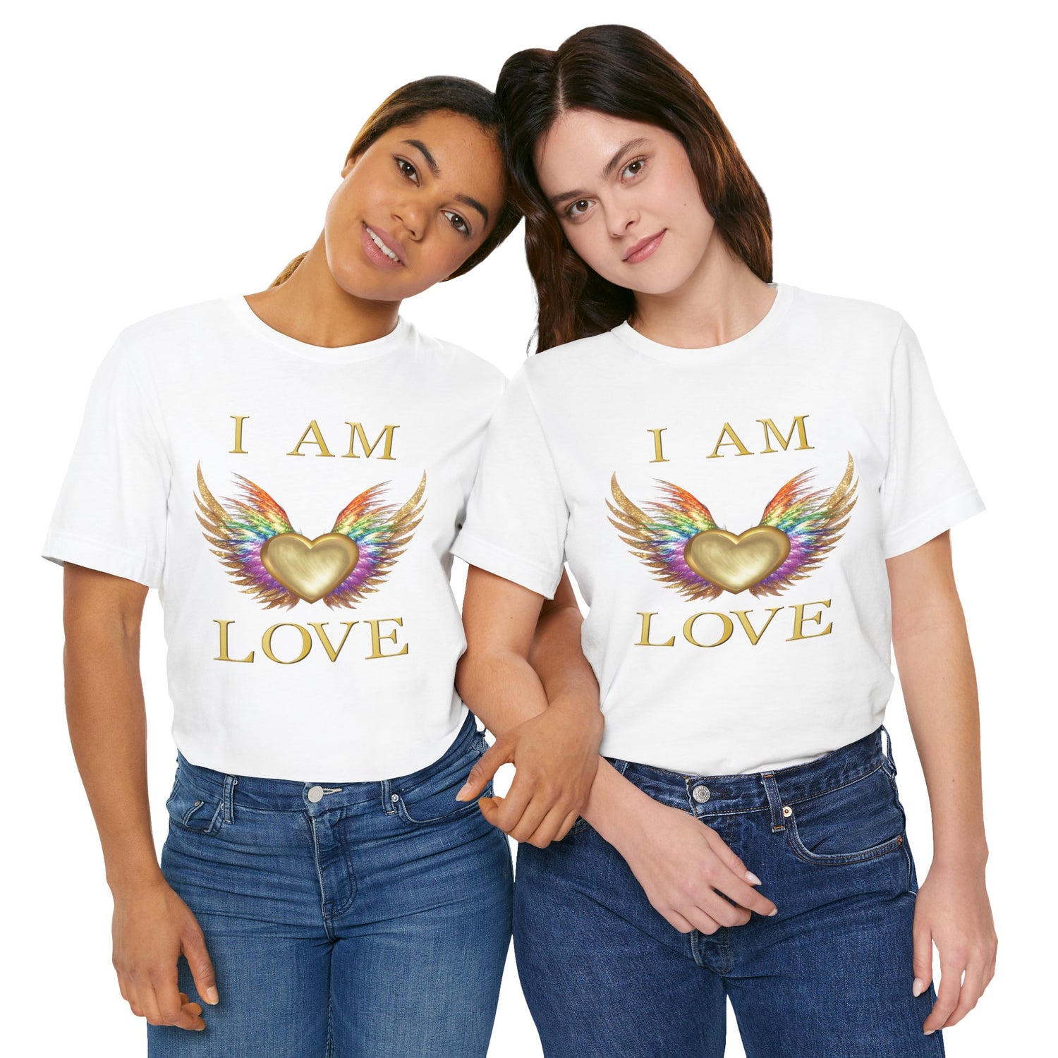 I am Love Angel Wings Short Sleeve Tee