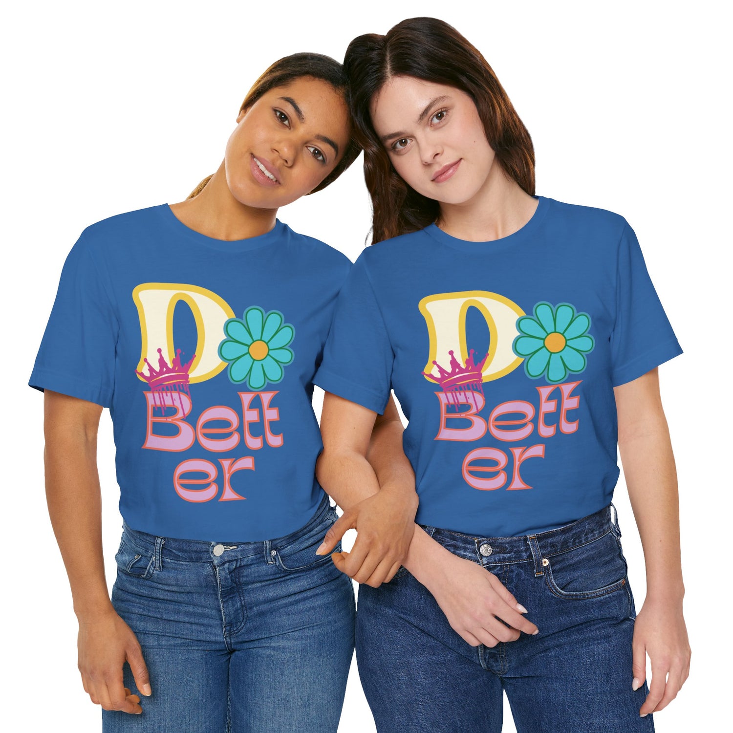 Do Better Hippie Vibe Floral Unisex Short Sleeve Tee