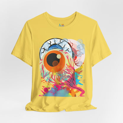 Eyes in Abstract Unisex Short Sleeve Tee