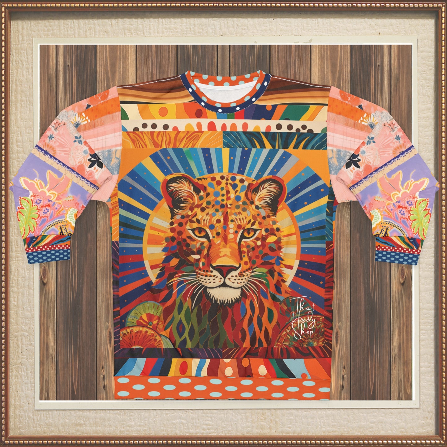 Exotic Sauvage in Rainbow Leopard Unisex Sweatshirt