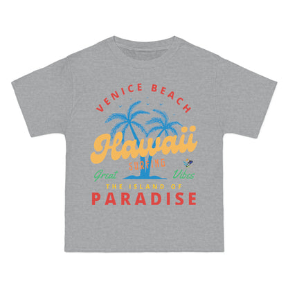 Waikiki Hawaii Surfing Unisex Heavyweight Tee