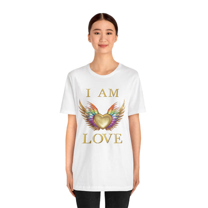 I am Love Angel Wings Short Sleeve Tee